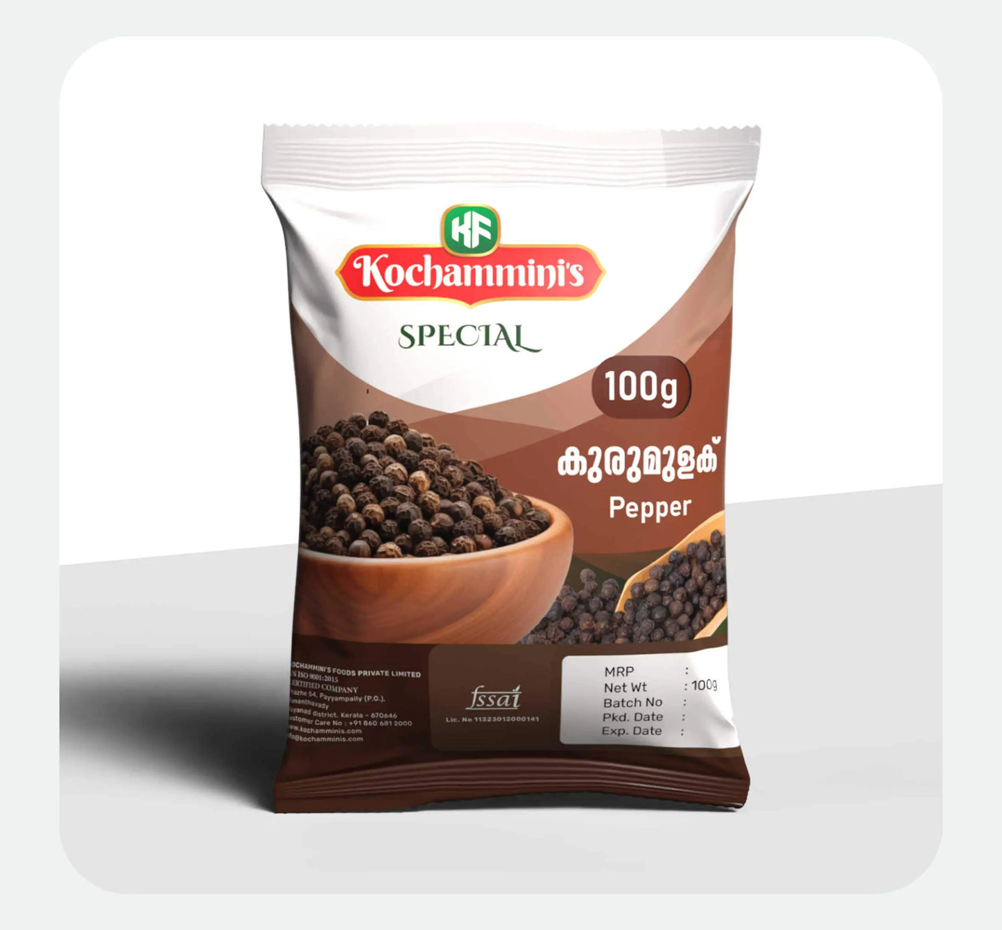 Kochamminis Whole Black Pepper – Premium Kerala Peppercorns Kochamminis