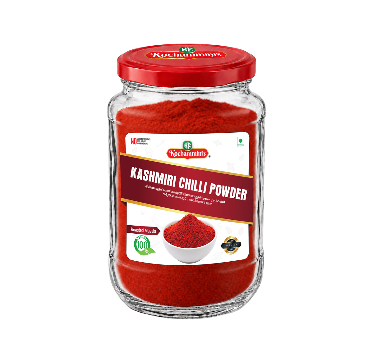 Kochamminis Kashmiri Chilli Powder – 180 g | Vibrant Colour & Mild Spice