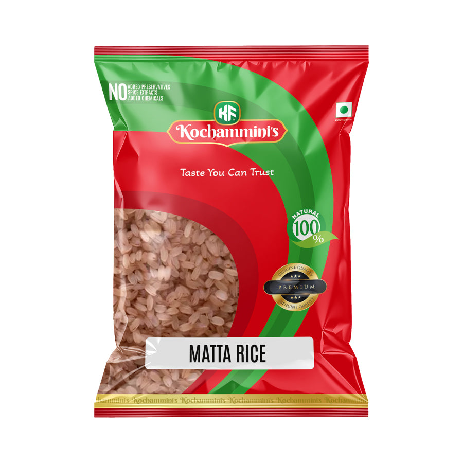 Kochamminis Matta Rice – Premium Kerala Red Rice – 1 kg
