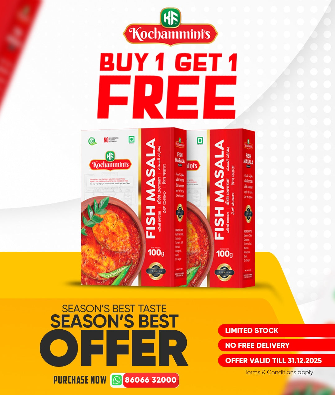 Kochamminis Kerala Fish Curry Masala – Traditional Flavor