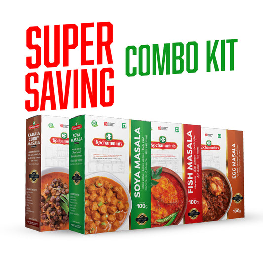 KOCHAMMINIS SUPER SAVING COMBO KIT – 4 Premium Masalas | 100g Each