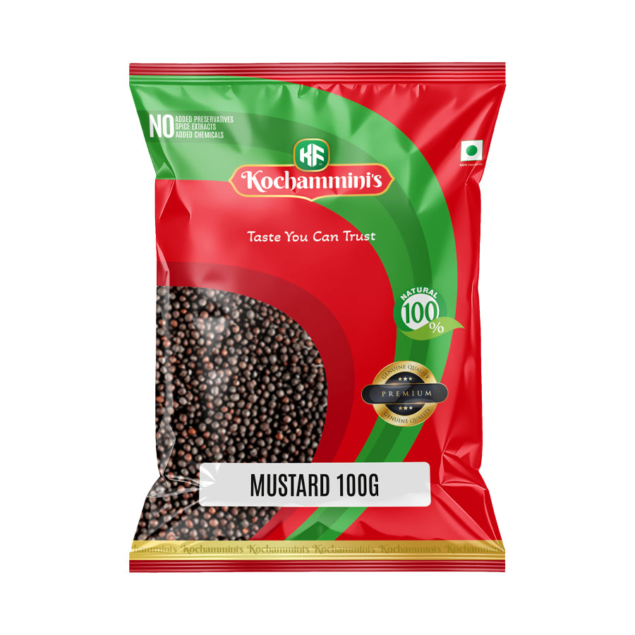 Kochamminis Premium Mustard Seeds – 100g | Essential for Traditional Kerala Cooking